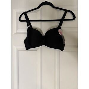 Sofra Full Support 36b 3 Hook Bra Black W Mesh Style Bra4240P Nwt